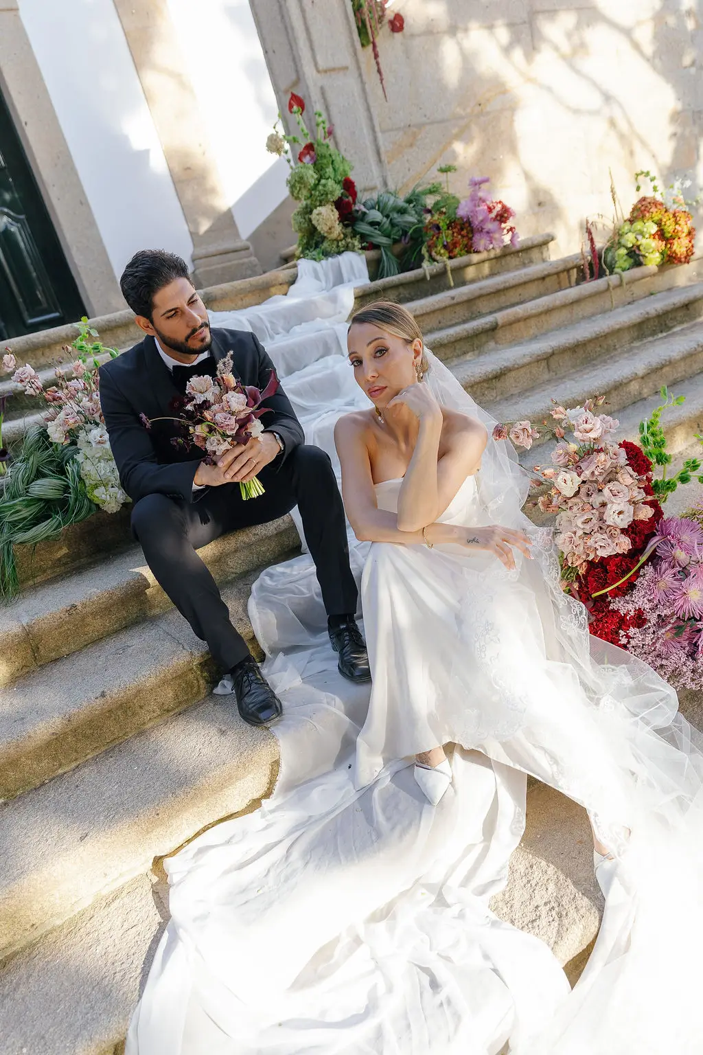 Couple on Steps